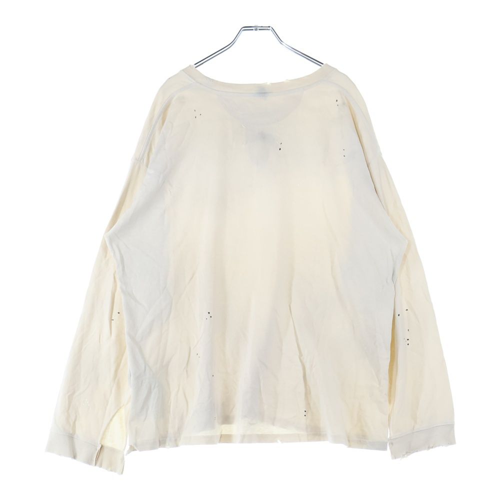 Maison Margiela メゾンマルジェラ ラウンドネック ビンテージ ロングスリーブTシャツ S50GC0696 S24567 アイボリー