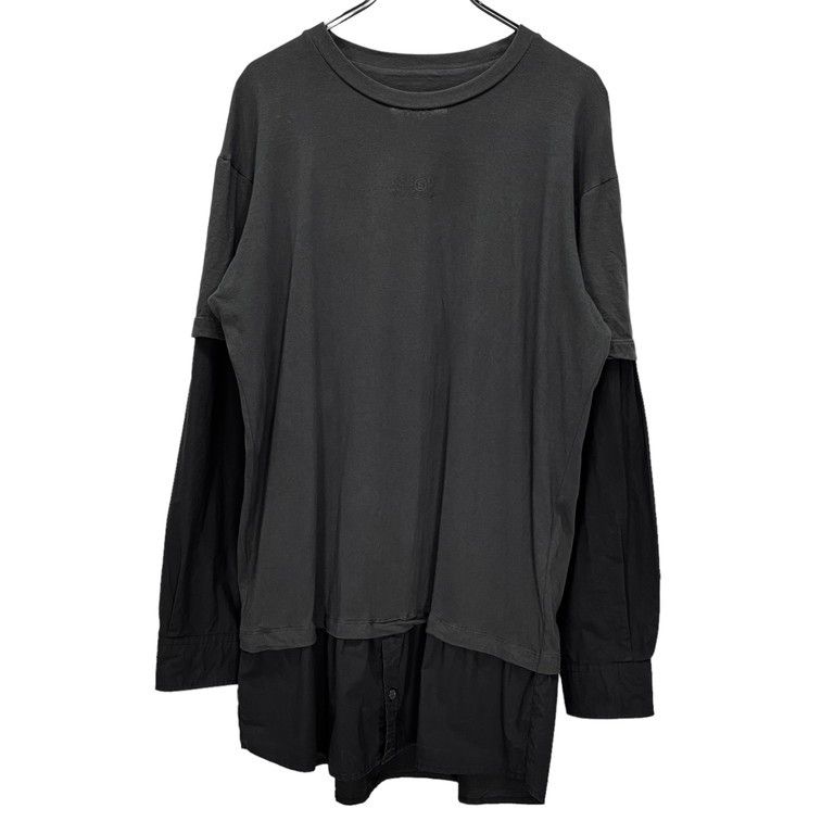 MM6 Maison Margiela 23AW ロゴプリントシャツレイヤード