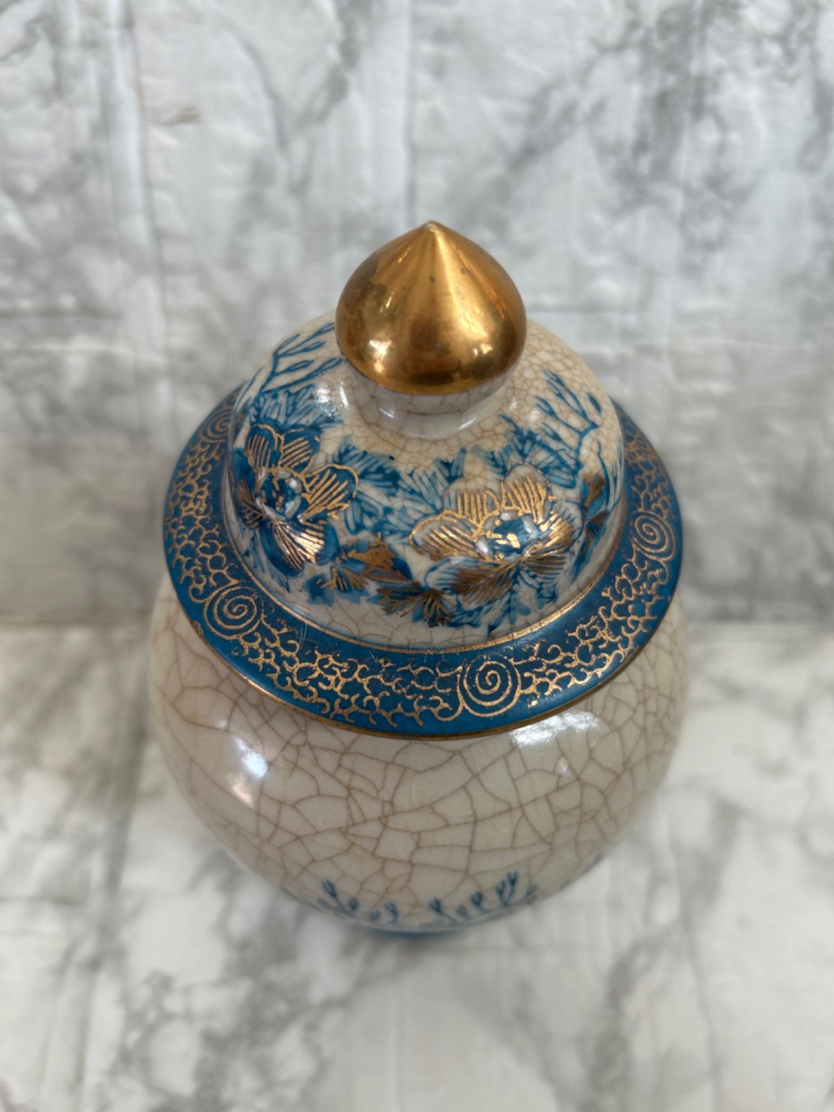 骨董品 薩摩焼 小壺 蓋付き壺 オブジェ 小ぶり - メルカリ