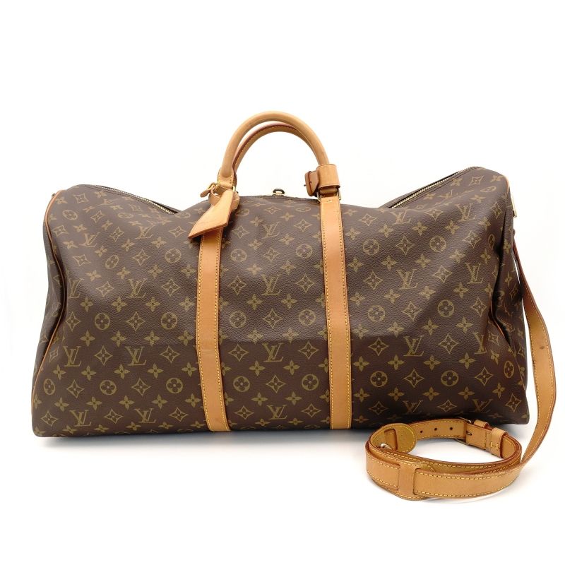 ルイヴィトン LOUIS VUITTON モノグラム キーポル 60 バンドリエール