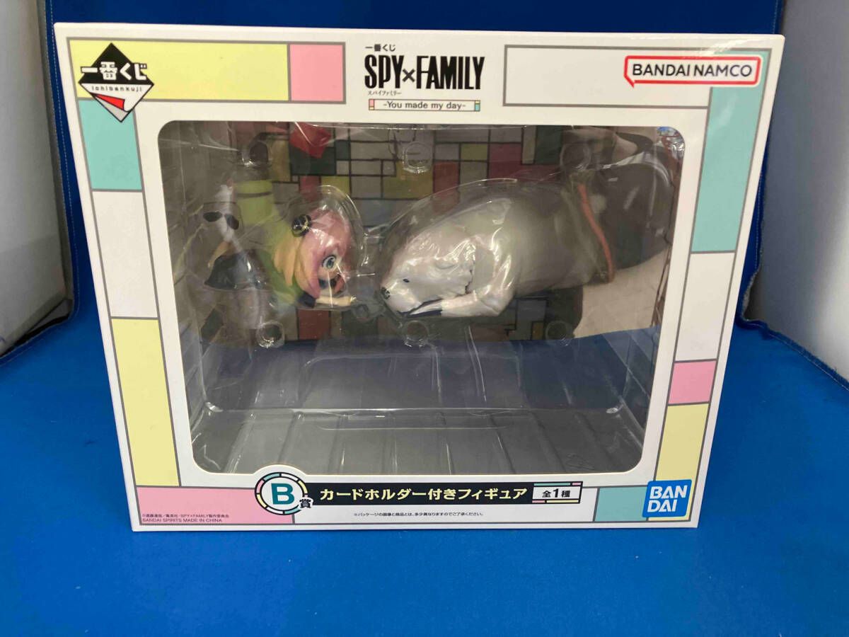 B賞 アｰニャ&ボンド カｰドホルダｰ付きフィギュア 一番くじ SPY