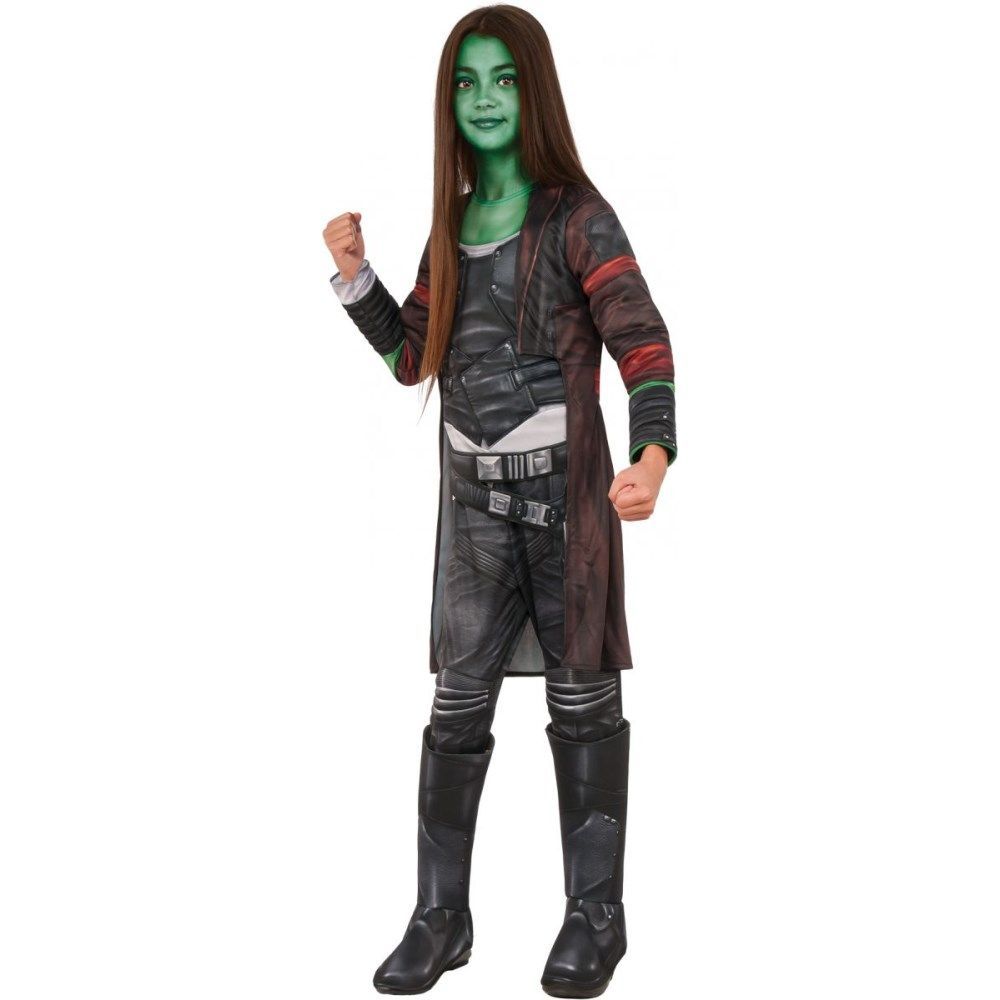 ガモーラ　衣装、コスチューム S　子供女性用　ガーディアンズ・オブ・ギャラクシー:リミックス　Gamora　コスプレ