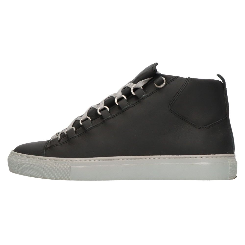 BALENCIAGA バレンシアガ ARENA アリーナ レザー ミッドカッドスニーカー ブラック/グレー 341760 BALENCIAGA (バレンシアガ) ARENA アリーナ レザー ミッドカッド