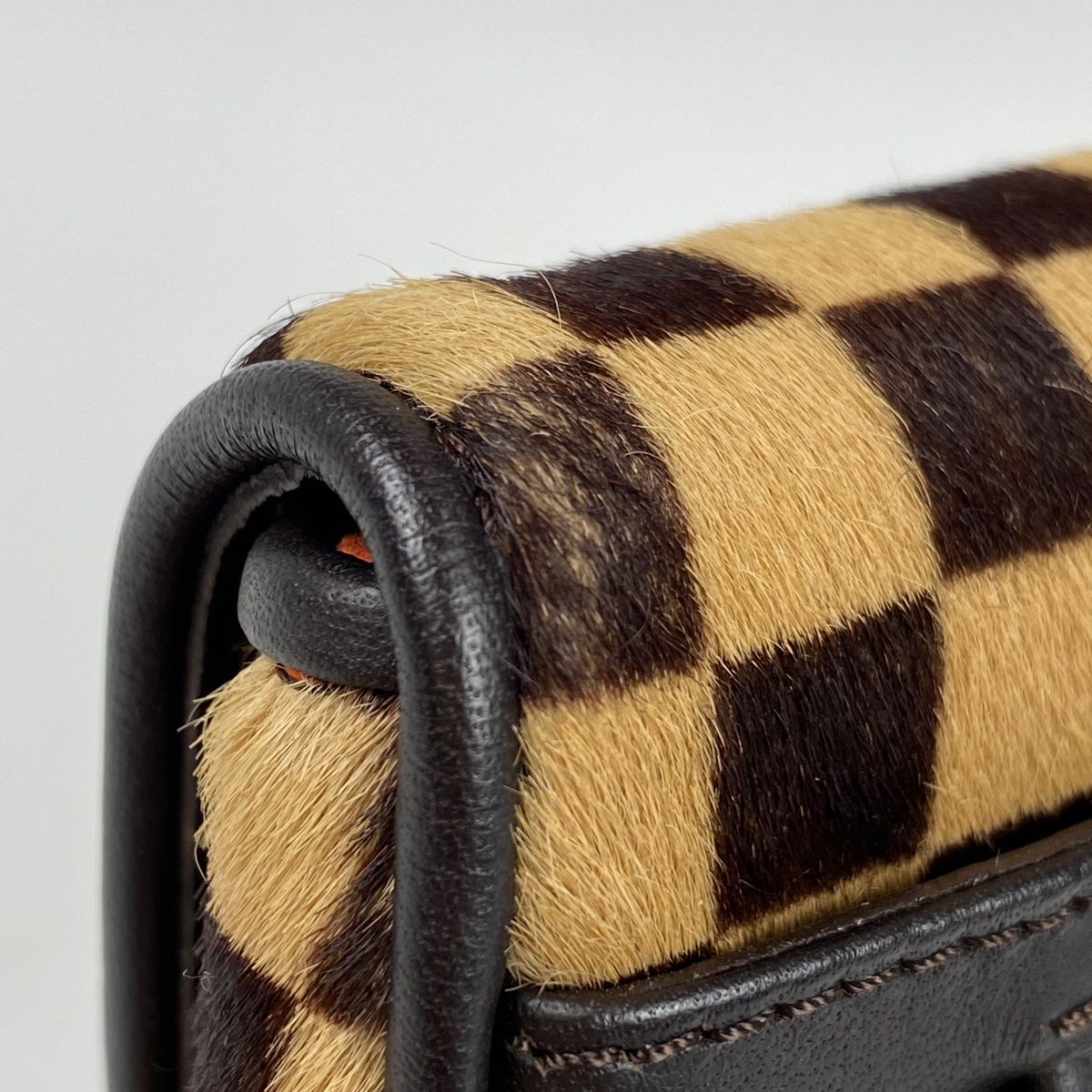 ルイヴィトン　ポシェット　ダミエ　ハラコ ソバージュ　ガゼル　ショルダーバッグ ルイ・ヴィトン Louis Vuitton ガゼル ポシェット ハラコ ショルダー