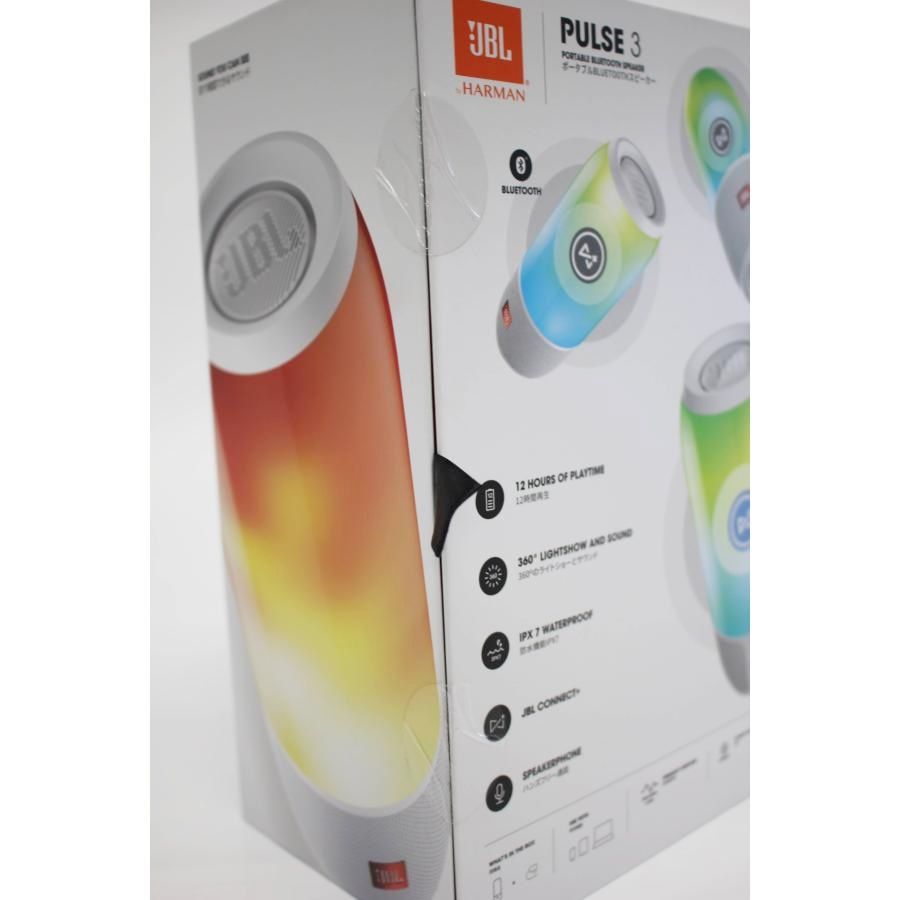 JBL HARMAN PULSE 3 ポータブル Bluetooth スピーカー JBLPULSE3WHTJN