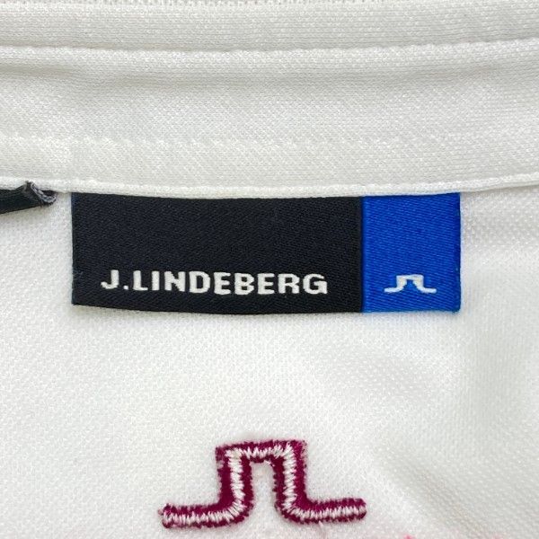 J.LINDEBERG ノースリーブワンピース ホワイト J.LINDEBERG ジェイリンドバーグ ノースリーブ ワンピース