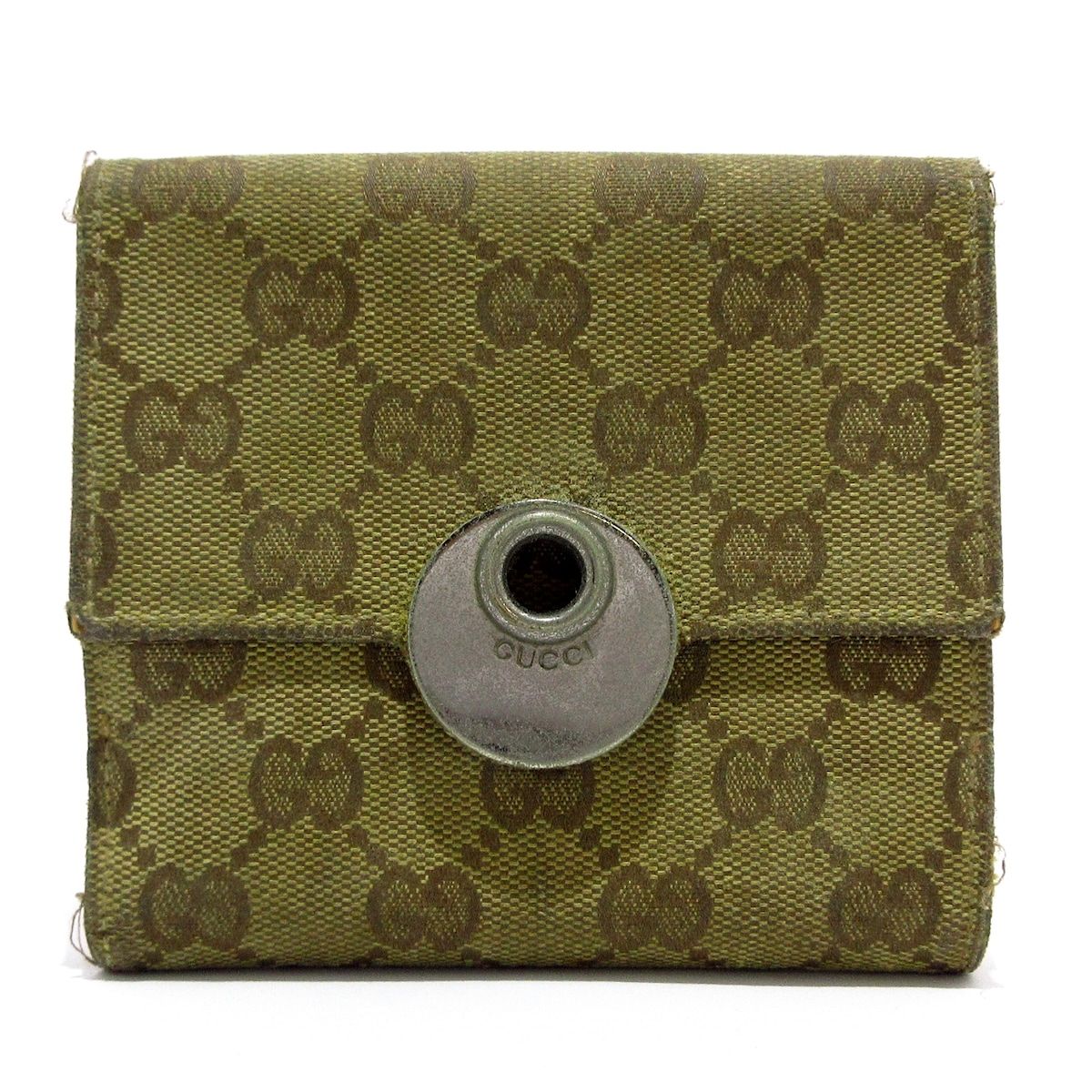 GUCCI ブラウンレザー 二つ折り財布 GUCCI グッチ 財布 メンズ 二つ折り ブランド 使いやすい 革 本
