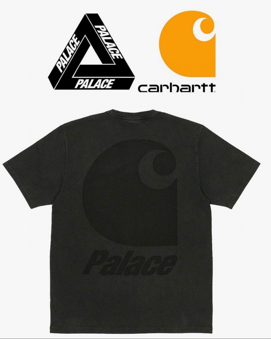 【M】PALACE x Carhartt Wip Pocket Tee BLACK