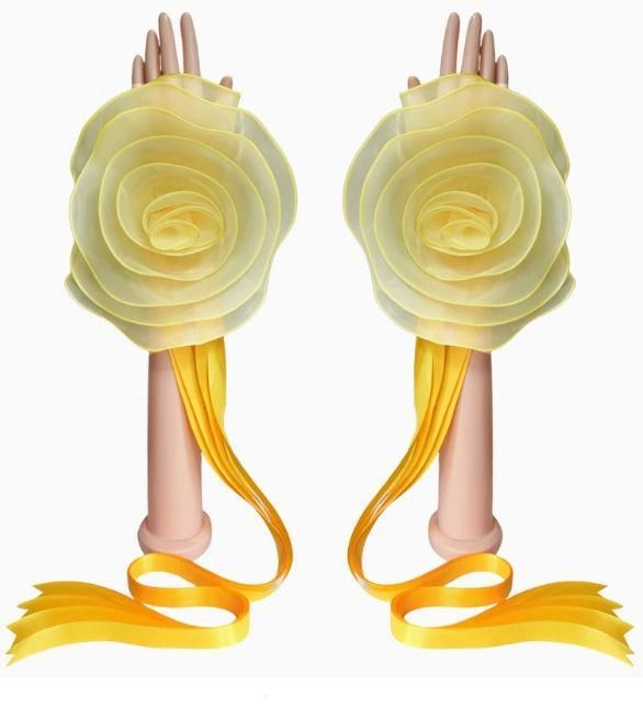 ☆2点目3000円 フリルフロート 花 社交ダンス モダンダンス