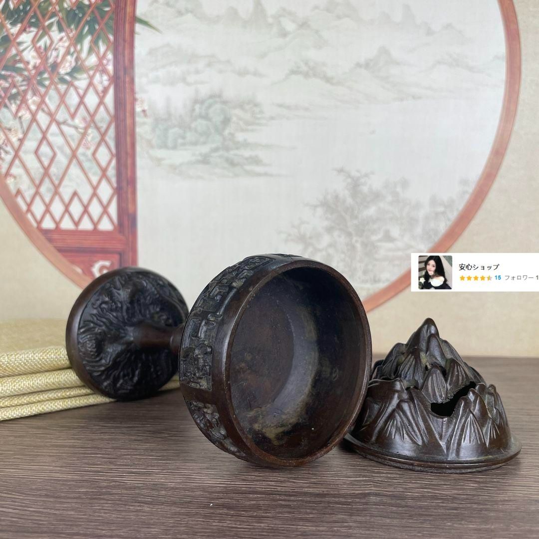 銅製 香炉 盤竜博山炉 茶道具 香道具 装飾品 工芸品 置物 銅製 香炉 盤竜博山炉 茶道具 香道具 装飾品 工芸品 置物 - メルカリ