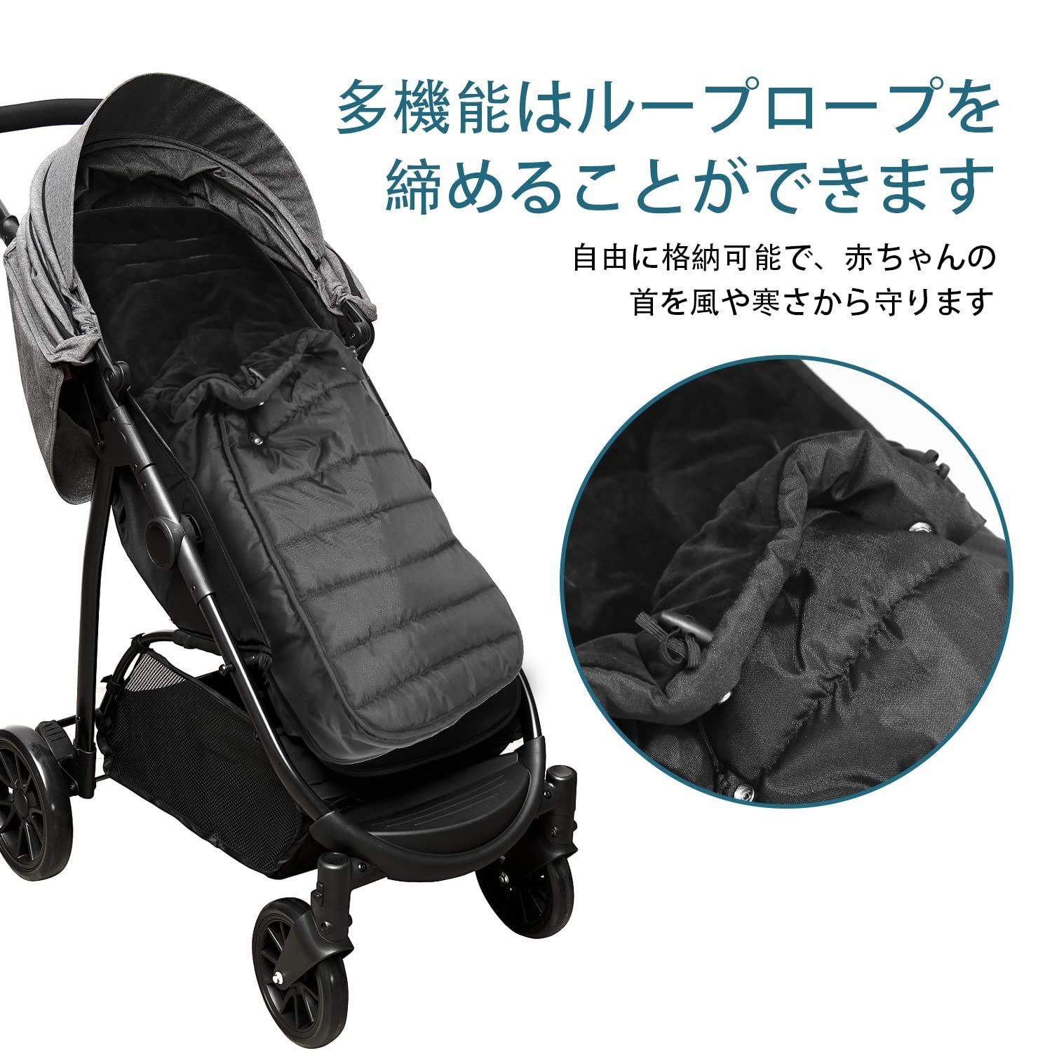 れ*ん様 AirBuggy ベビーカー フットマフ付き AIRBUGGY（エアバギー） 【公式】エアバギー 防寒カバー フットマフ