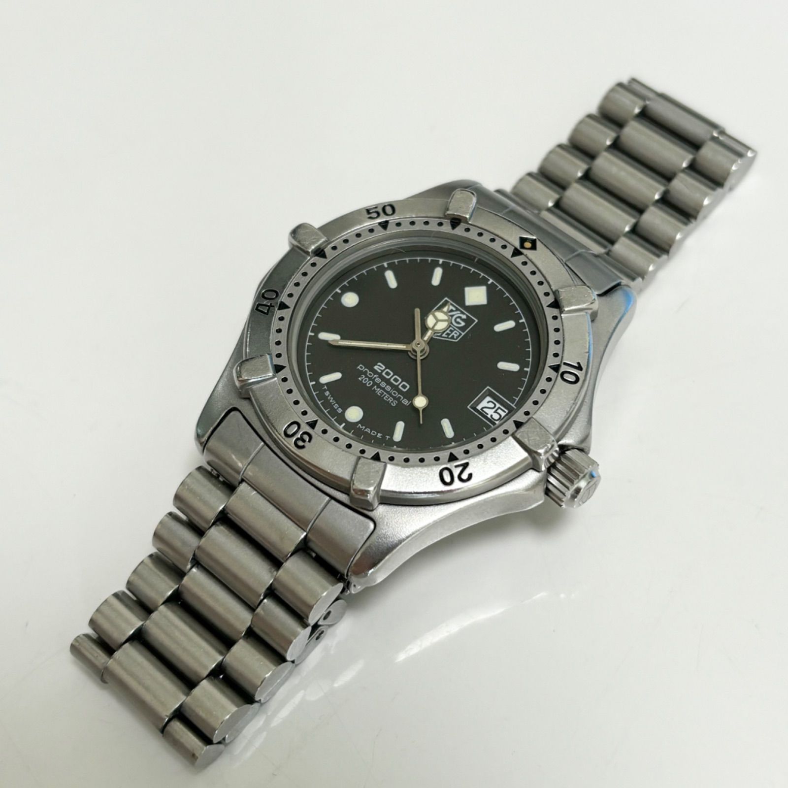 送料無料】TAG Heuer/タグホイヤー/タグ・ホイヤー/2000/プロフェッショナル/200m/デイト/962.013/クォーツ腕時計/デイト/ メンズ/動作未確認/電池切れ - メルカリ