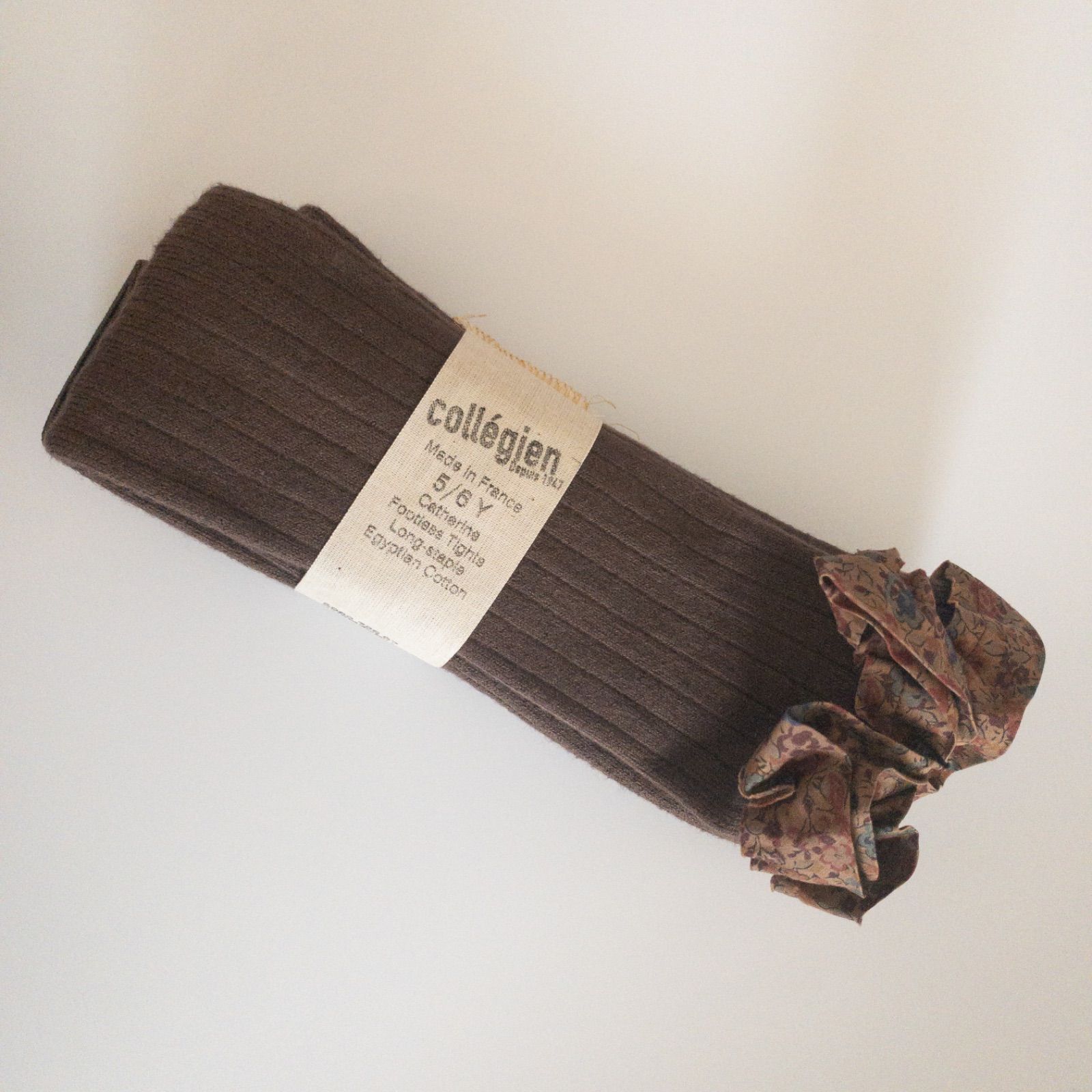 | コレジアン - Footless Tights フットレス レギンス タイツ mikasaya リバティ Chocolat Ribbed 公式通販 7-8y Collegien チャコットオンラインショップ