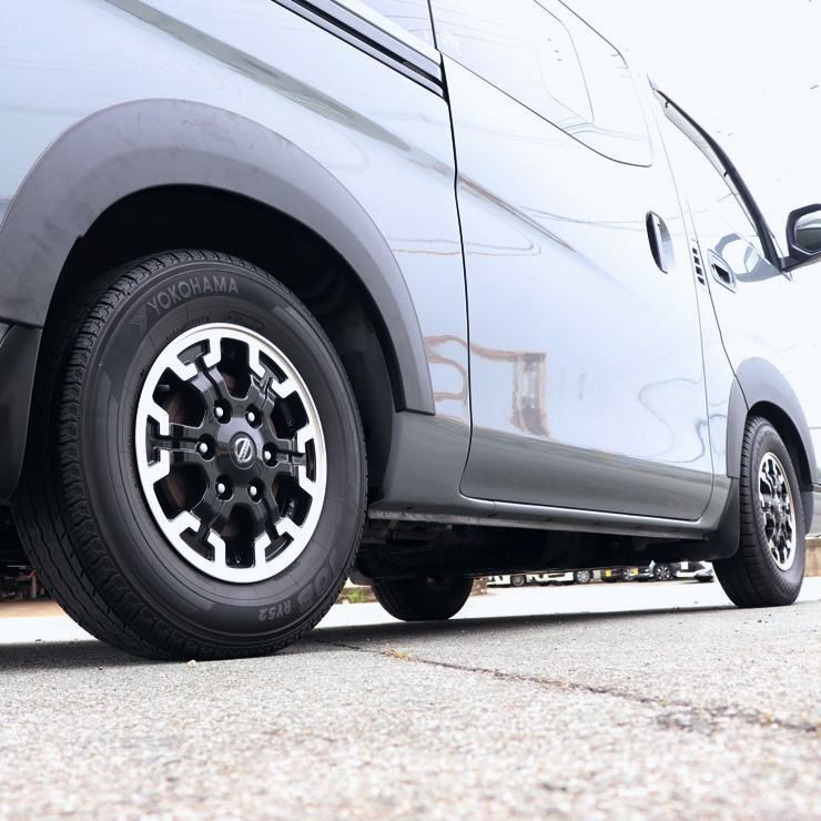 送料無料 NV350 キャラバン 前期|後期 ローダウンルック オーバーフェンダー 40mmダウン DX|プレミアムGX カスタム 外装 パーツ ハミタイ ダウンフェンダー