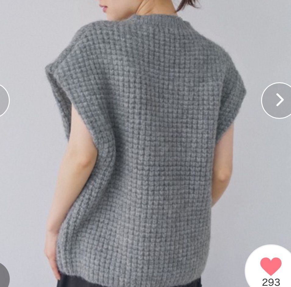 アリシアスタン　ベスト ALEXIA STAM アリシアスタン Cachecoeur Knit Vest カシュクール
