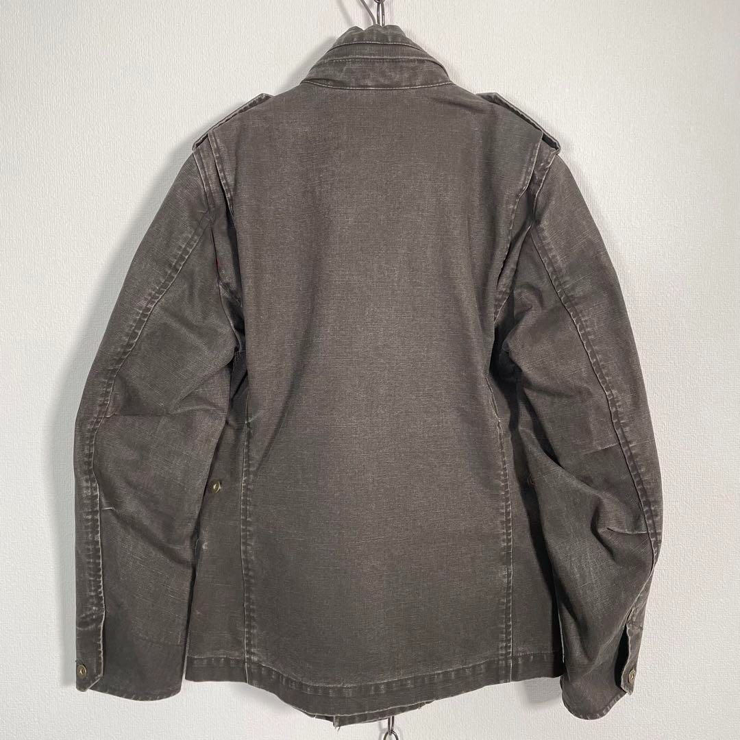 y2kグランジ DIESEL ミリタリージャケット 短丈 00s archive 00s BOYCOTT ミリタリー グランジ加工 ブラックデニム