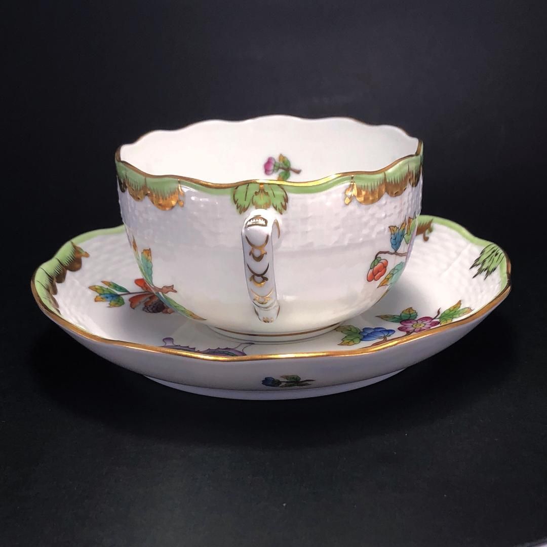 訳あり・売り切り】HEREND ヘレンド／ヴィクトリア・ブーケ カップ