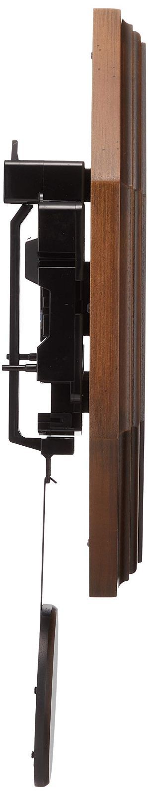 さんてる レトロ 電波 振り子 柱時計 日本製掛け時計 八角 (木文字) DQL635 アンティークブラウン φ270×380mm 