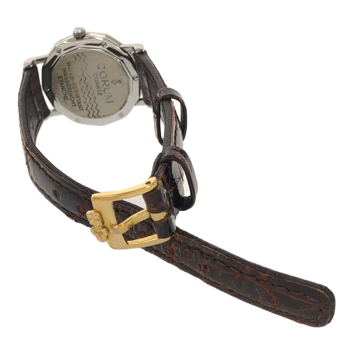 腕時計 稼働 CORUM コルム 64.901.21 クォーツ ベルト社外品 2024.5