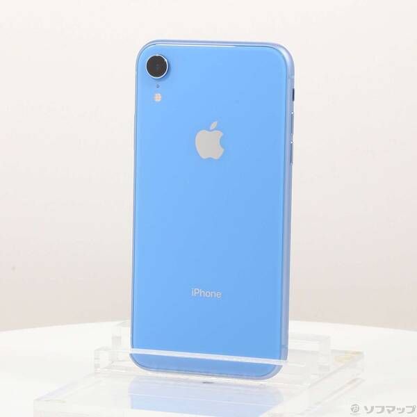 品〕 iPhoneXR 64GB ブルー MT0E2J／A SIMフリー【381】 【公式通販】