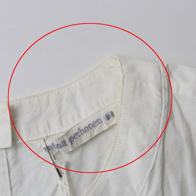 美品★mina perhonen 22SS hopee シャツ white 38 mina perhonen - 美品☆mina perhonen 22SS hopee シャツ white