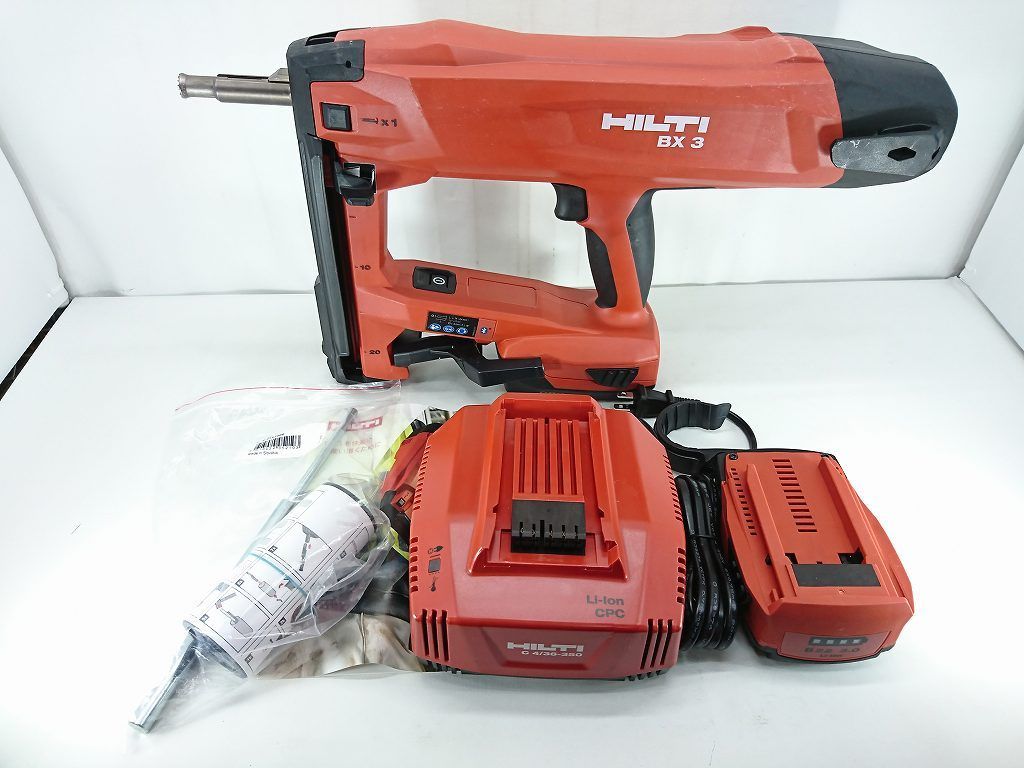 s24t-0386n【中古】HILTI ヒルティ BX 3-ME バッテリー式 釘打ち機 バッテリー2個 充電器  ケース付|mercariメルカリ官方指定廠商|Bibian比比昂代買代購