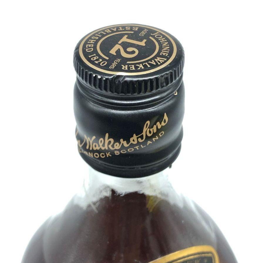 ジョニーウォーカー ブラックラベル 12年 黒キャップ 750ml【O0