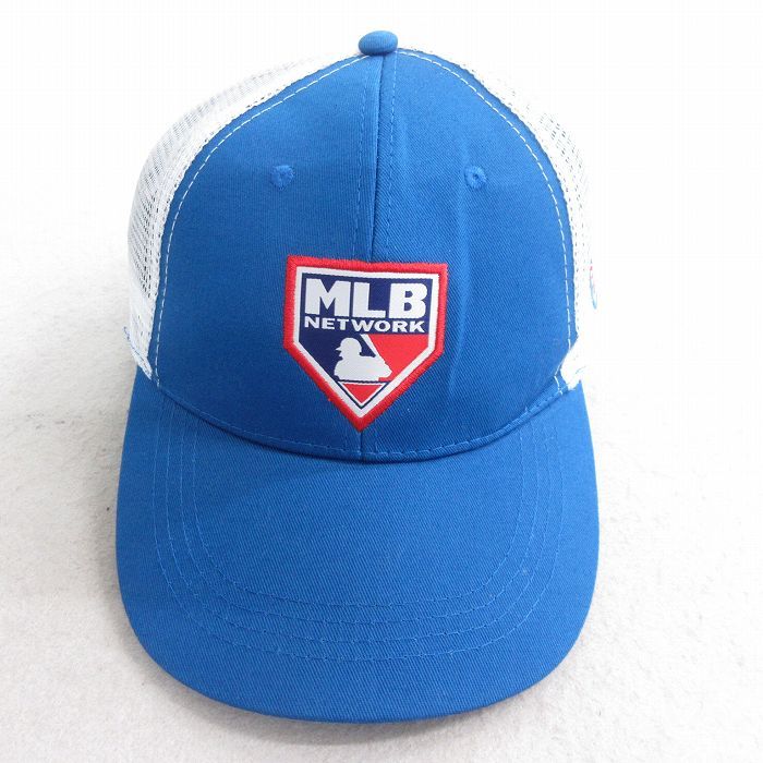 メジャーリーグ　MLB 塁ベース　シカゴカブス　野球　インテリア　趣味 中古 メッシュ キャップ MLB シカゴカブス ツートンカラー 青他