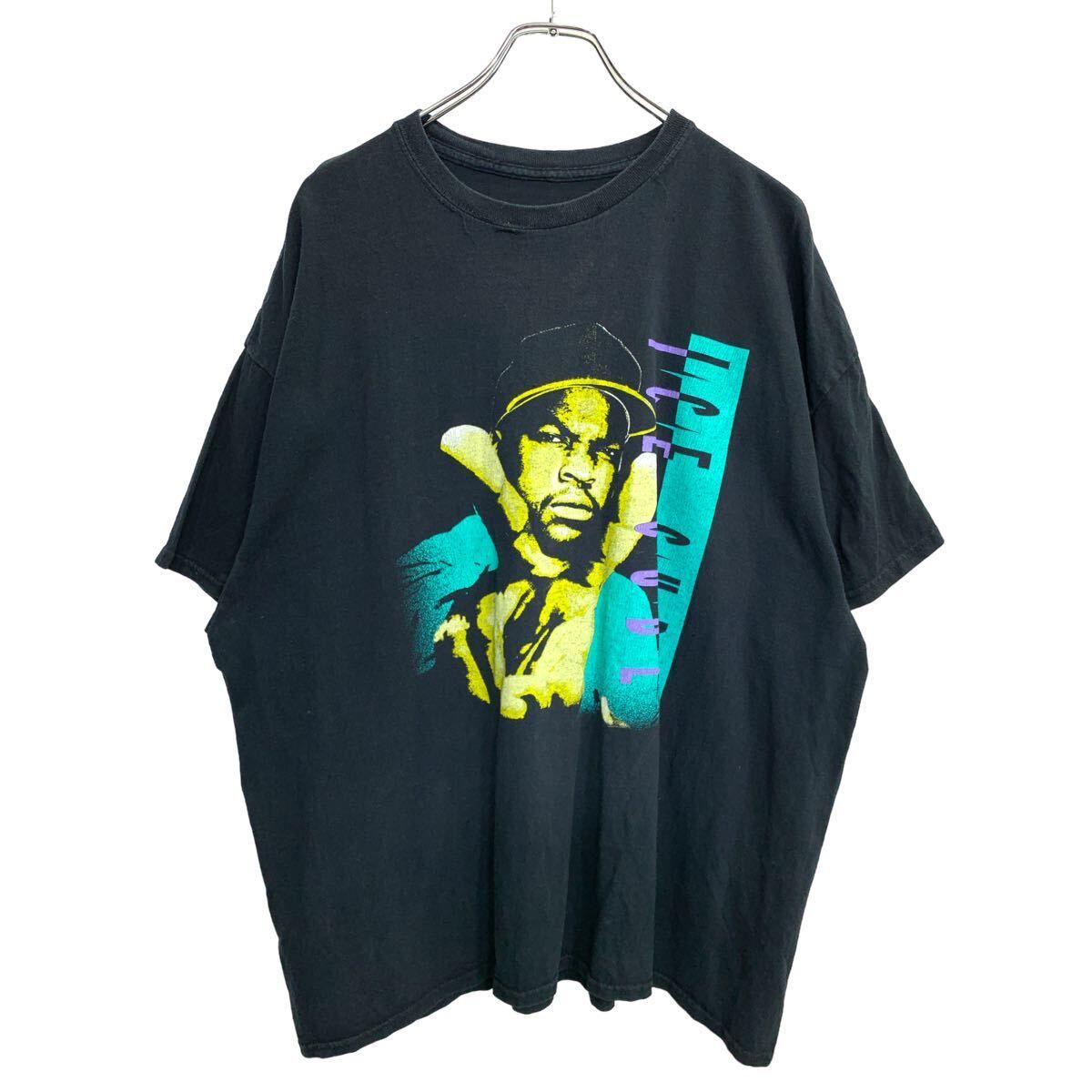 ICE CUBE 半袖 プリント Tシャツ 2XLサイズ アイスキューブ ビッグサイズ ブラック 古着卸 アメリカ仕入 t2408-3488