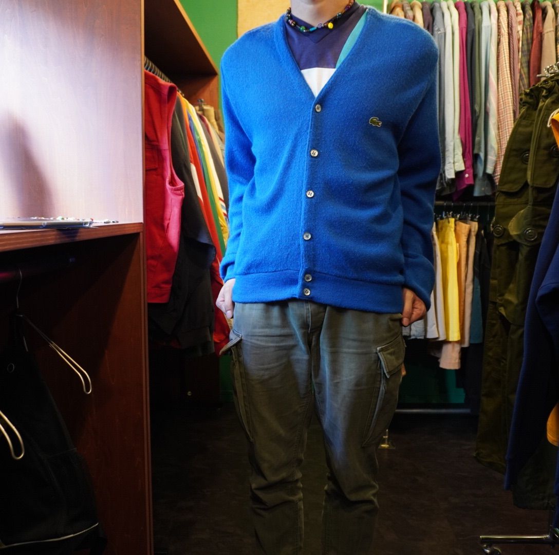 USA製 80s IZOD LACOSTE アクリルニットカーディガン - メルカリ