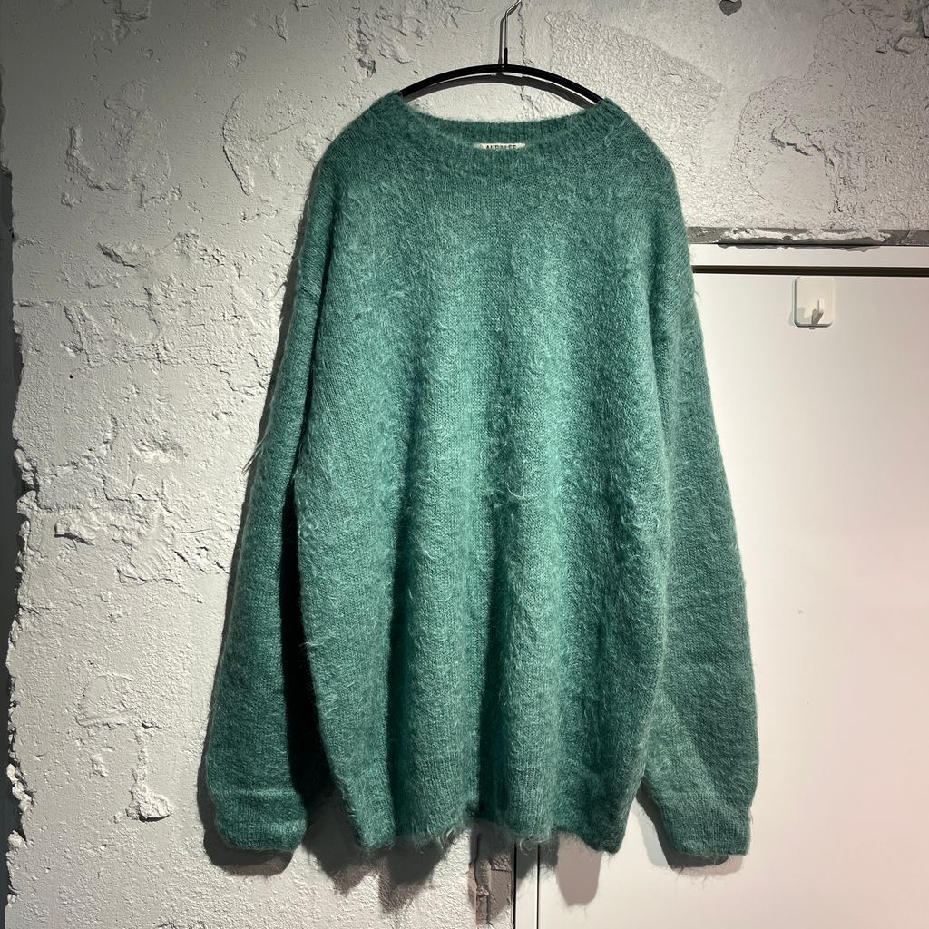 AURALEE オーラリー 23AW Brushed Super Kid Mohair Knit P/O モヘア