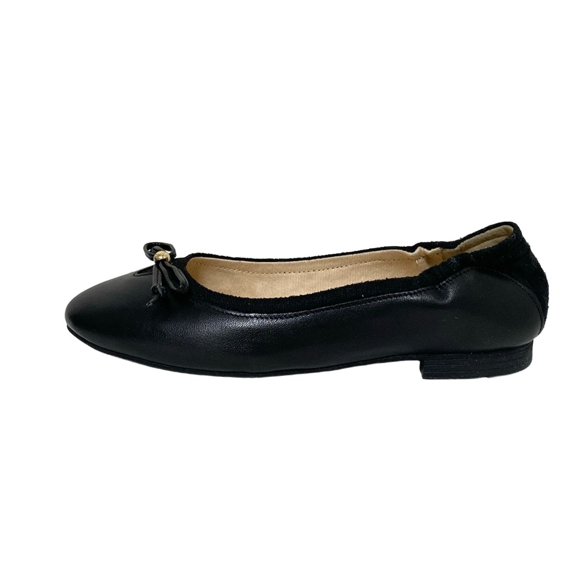 未使用級 COLE HAAN 25.5 バレエシューズ フラットシューズ リボン COLE HAAN(コールハーン) フラットシューズ 5B レディース美品