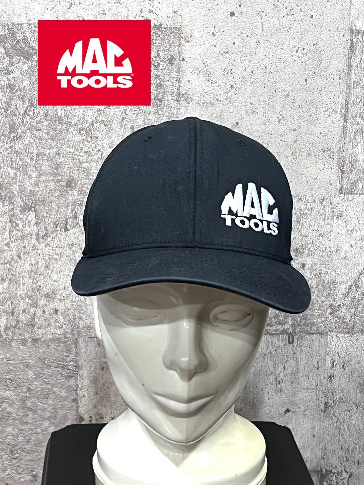 MAC TOOLS X FLEXFIT ベースボールキャップ 黒 S-M フレックス