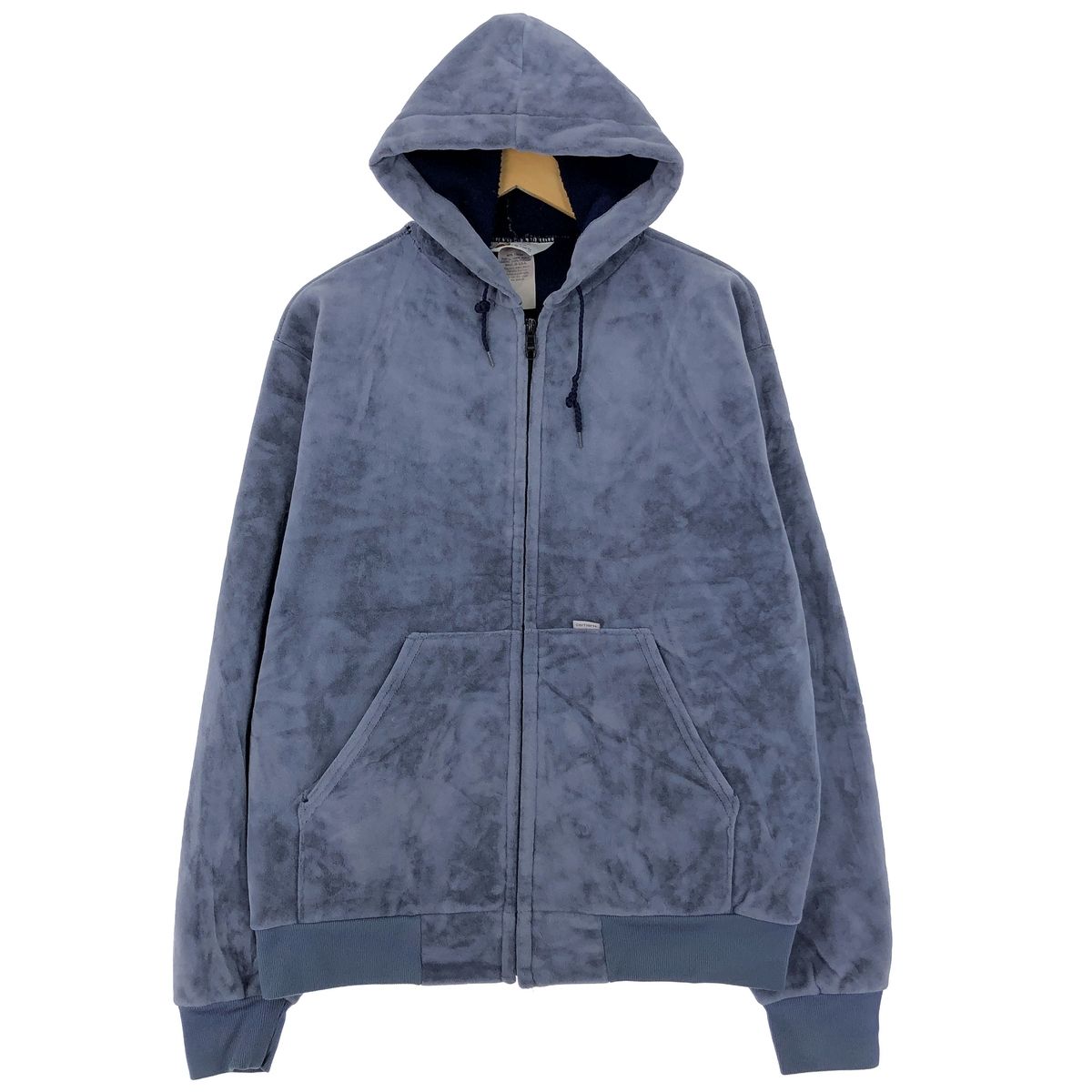 古着 80~90年代 カーハート Carhartt ベロア スウェットフルジップパーカー USA製 メンズL ヴィンテージ/eaa427479