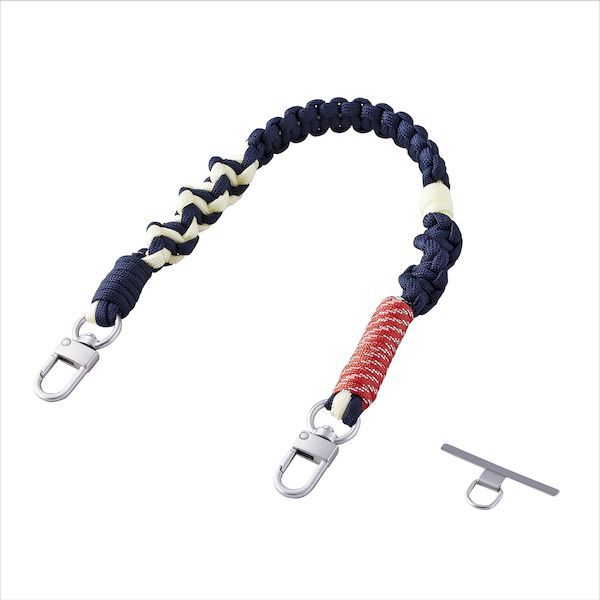 【新品・7営業日以内発送】エレコム ELECOM P-STHKNNV スマホストラップ 編みロープタイプ ネイビー PSTHKNNV【沖縄離島販売不可】