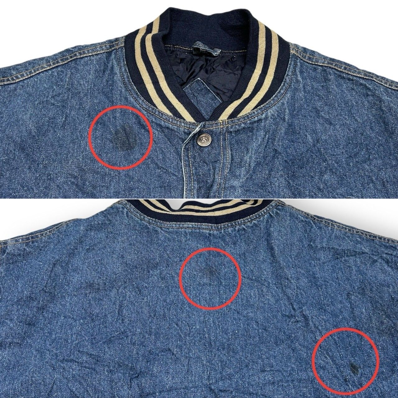 Jon Lauren スタジャン　デニム Jon Lauren スタジャン デニム