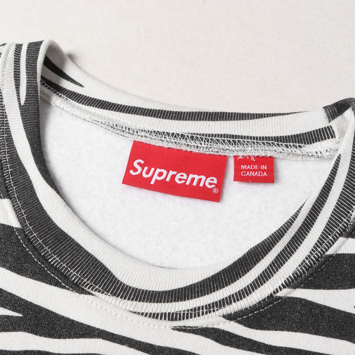 Supreme Box Logo Crewneck ゼブラ Zebra XL - スウェット