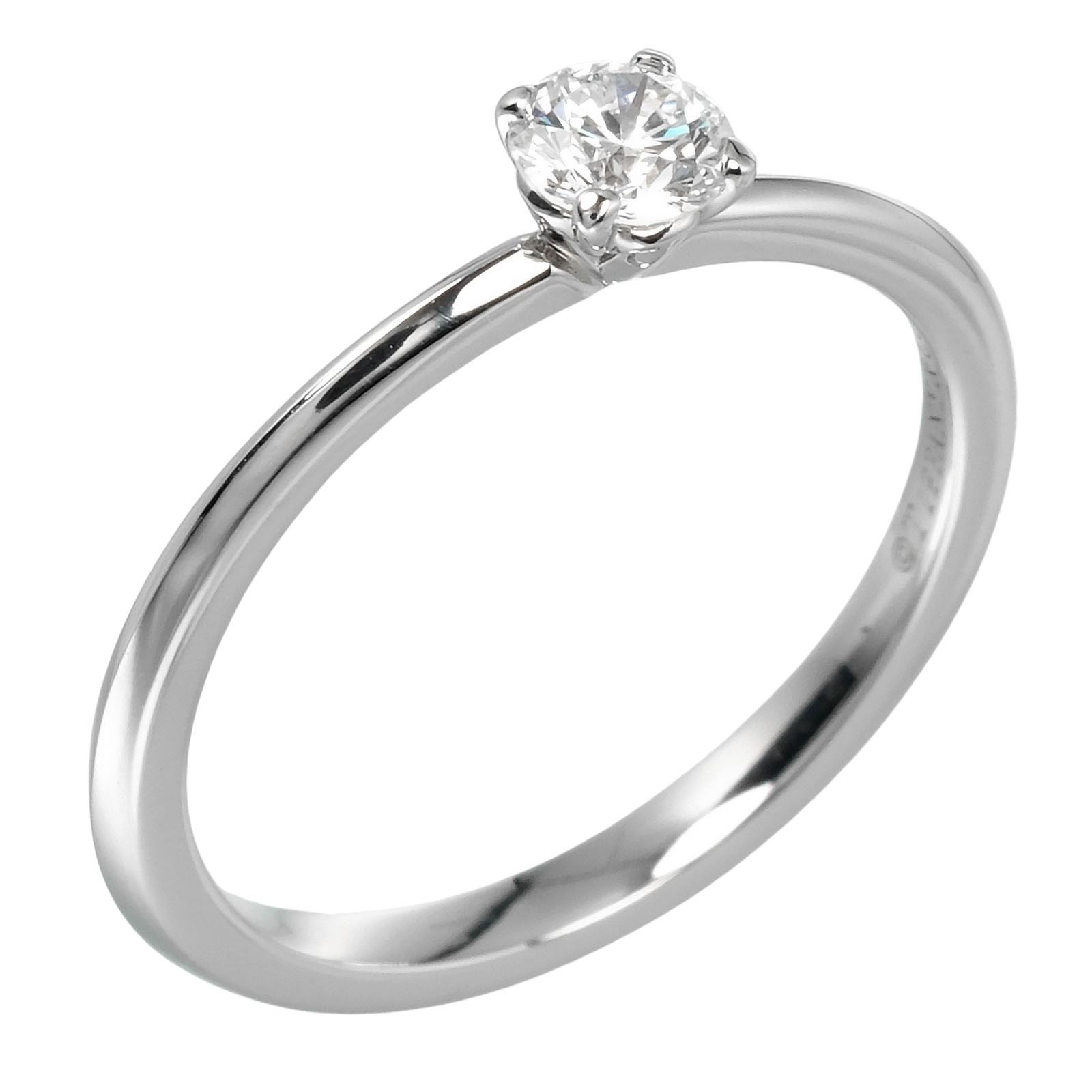 TIFFANY&Co.】ティファニー ソリティア 0.22ct VS1/H/3EX Pt950
