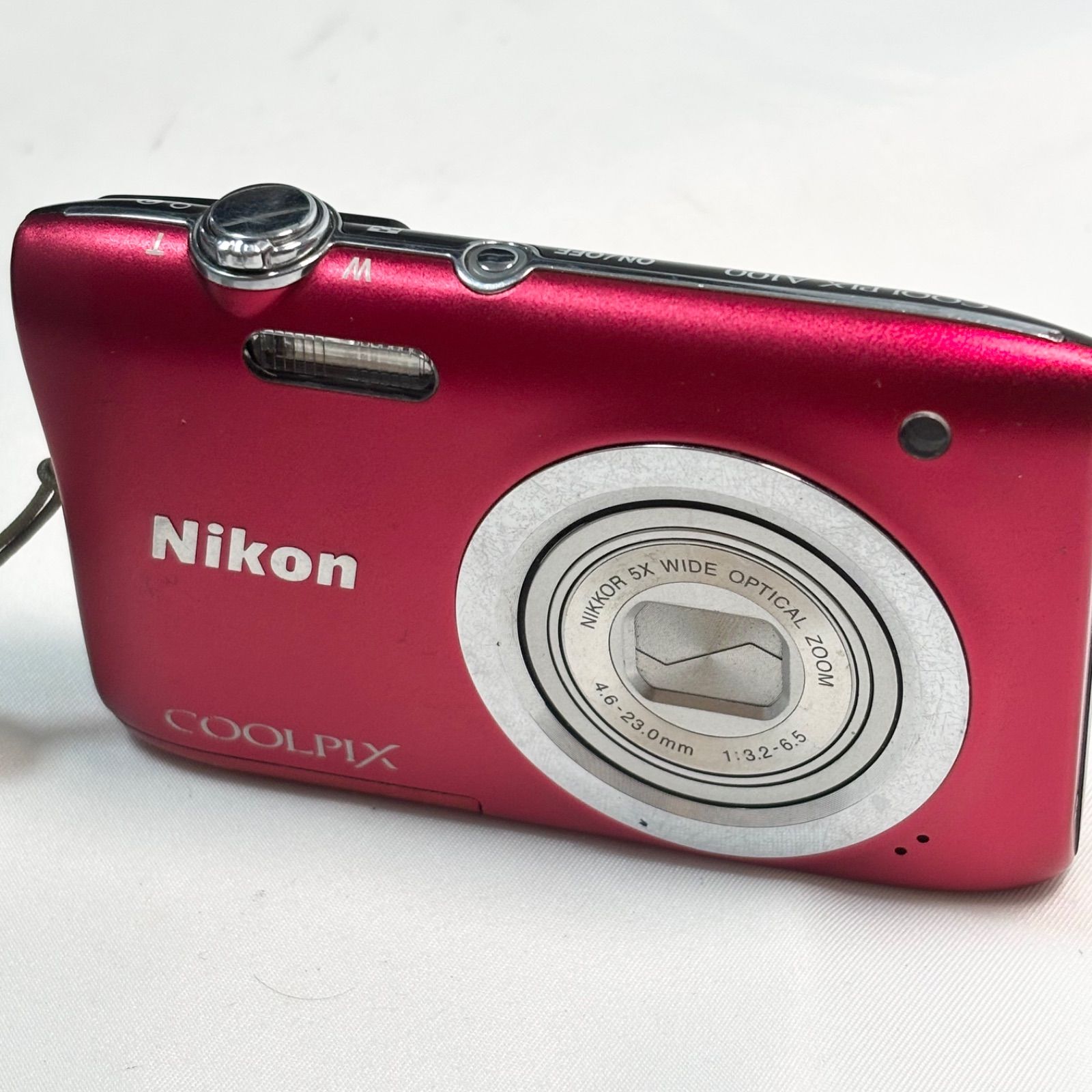 送料無料】Nikon/ニコン/COOLPIX/クールピクス/A100/レッド/コンパクト 