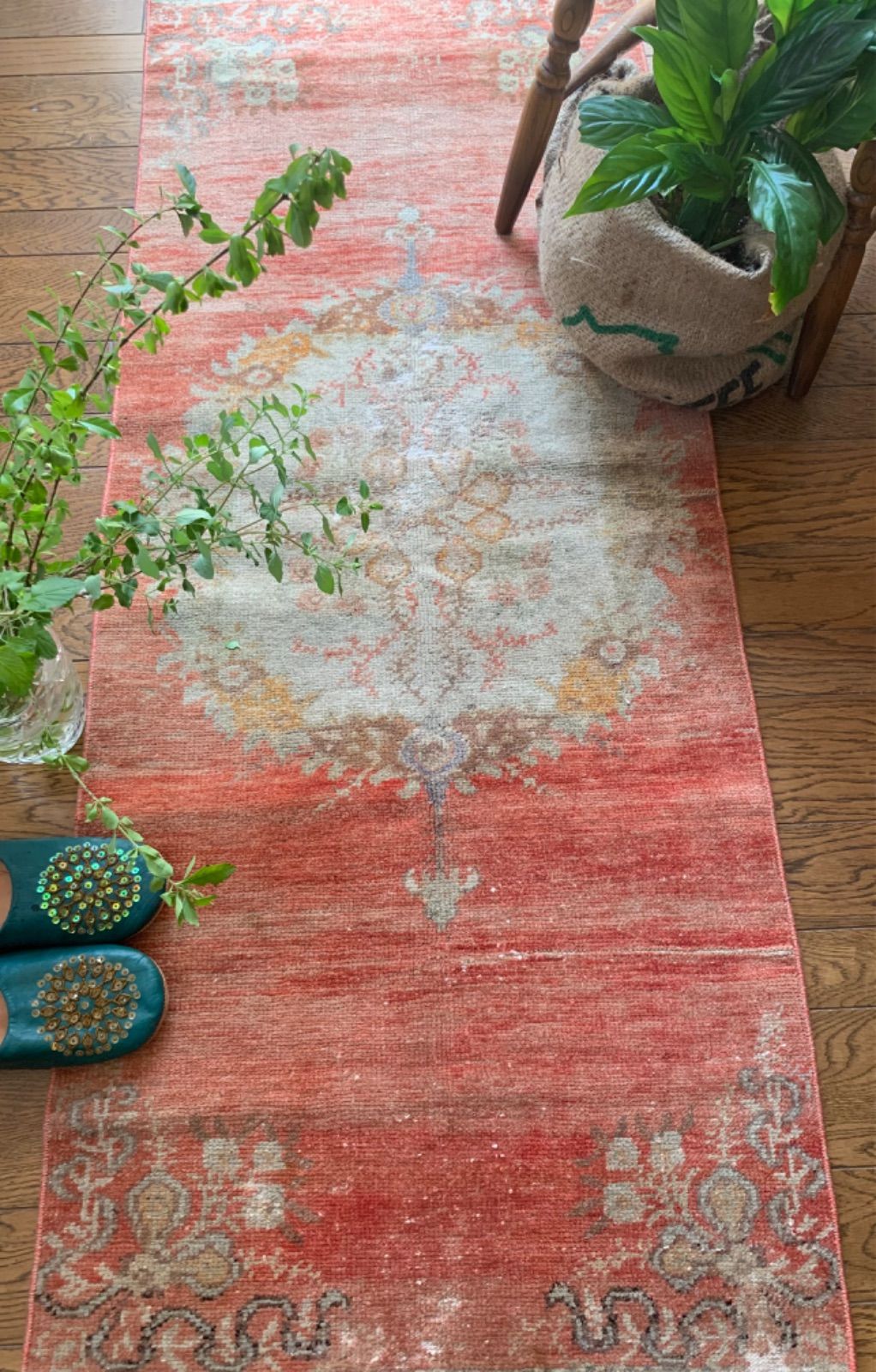 トルコラグ ヴィンテージラグ オールドキリム パッチワークラグ 石田