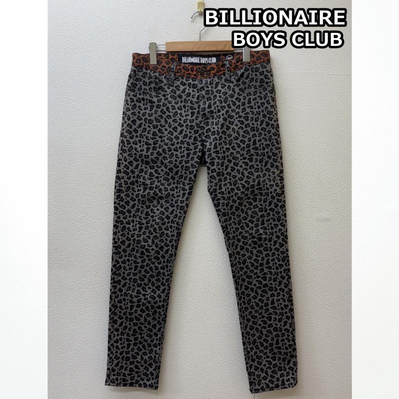 BILLIONAIRE BOYS CLUB ビリオネア ボーイズ クラブ その他ボトムス レオパード ひょう柄 スリム ストレート ストレッチ パンツ 橙 灰色 オレンジ グレー