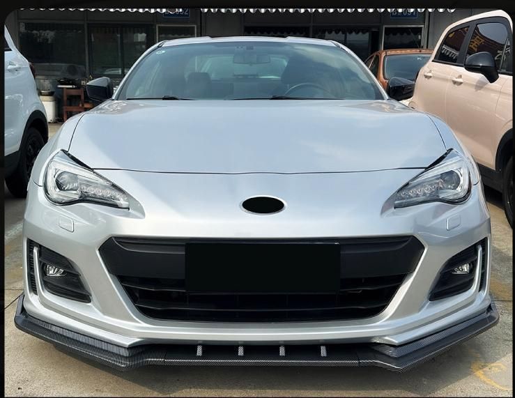 適用スバル BRZ 17-20 カーボン調 フロントリップ スポイラー エアロ パーツ 外装 ドレスアップ 注目シリーズ ZZ520
