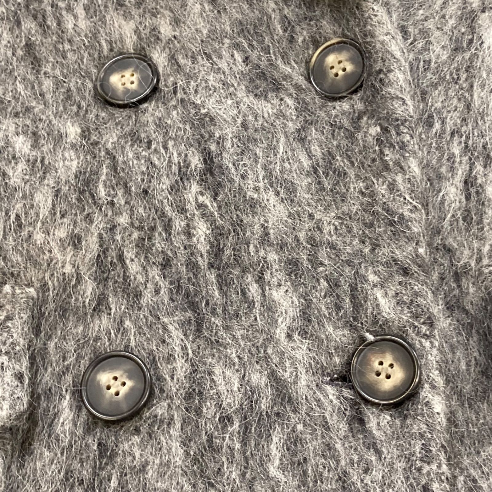 ANOGH アノフ WOOL SHAGGY JACKET COART BEIGE シャギーコート 立体感