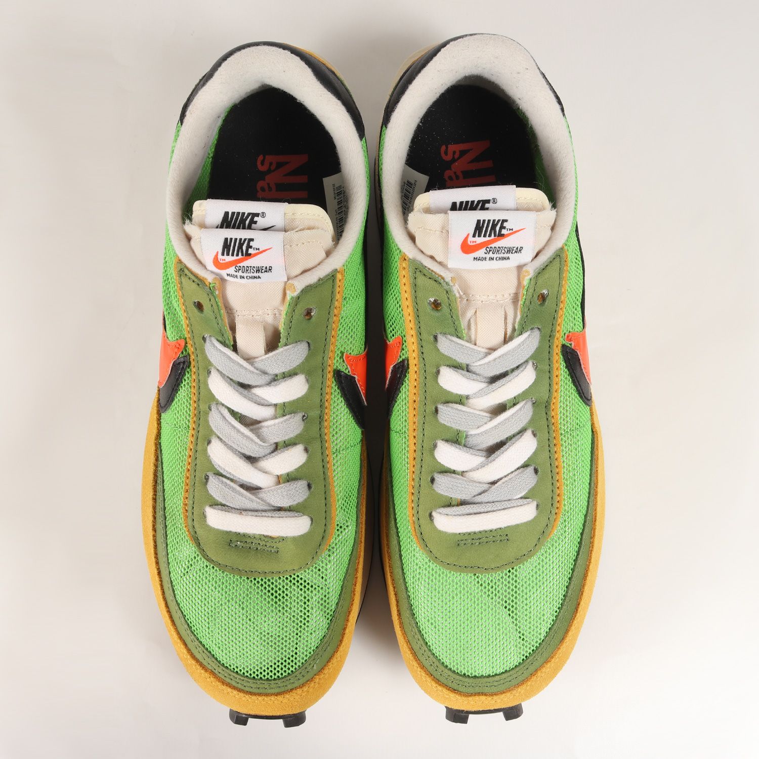 Sacai サカイ サイズ:27.0cm 19SS NIKE LD WAFFLE / SACAI (BV0073-300) ナイキ エルディーワッフル  グリーンガスト セーフティーオレンジ US9 ローカット スニーカー コラボ シューズ 靴【メンズ】 - メルカリ