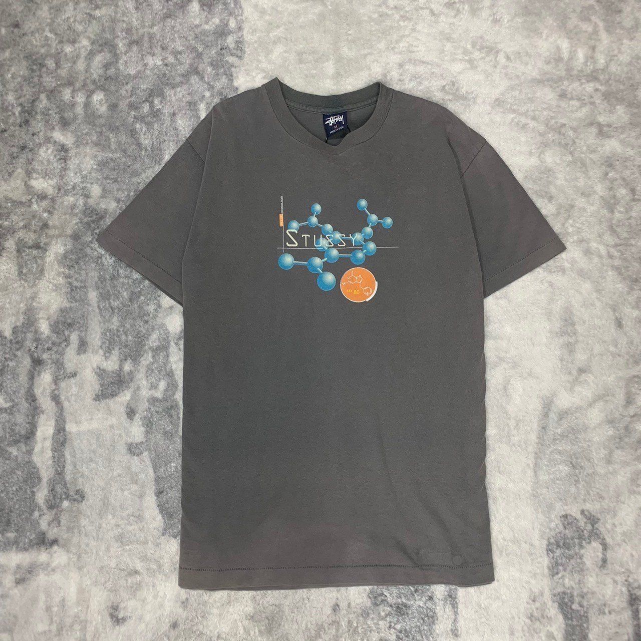 90s USA製 STUSSY ステューシー Tシャツ シングルステッチ International Formula プリント ワンポイントロゴ M 古着 古着屋 埼玉 ストリート オンライン 通販 アメカジ ビンテージ 23A4974