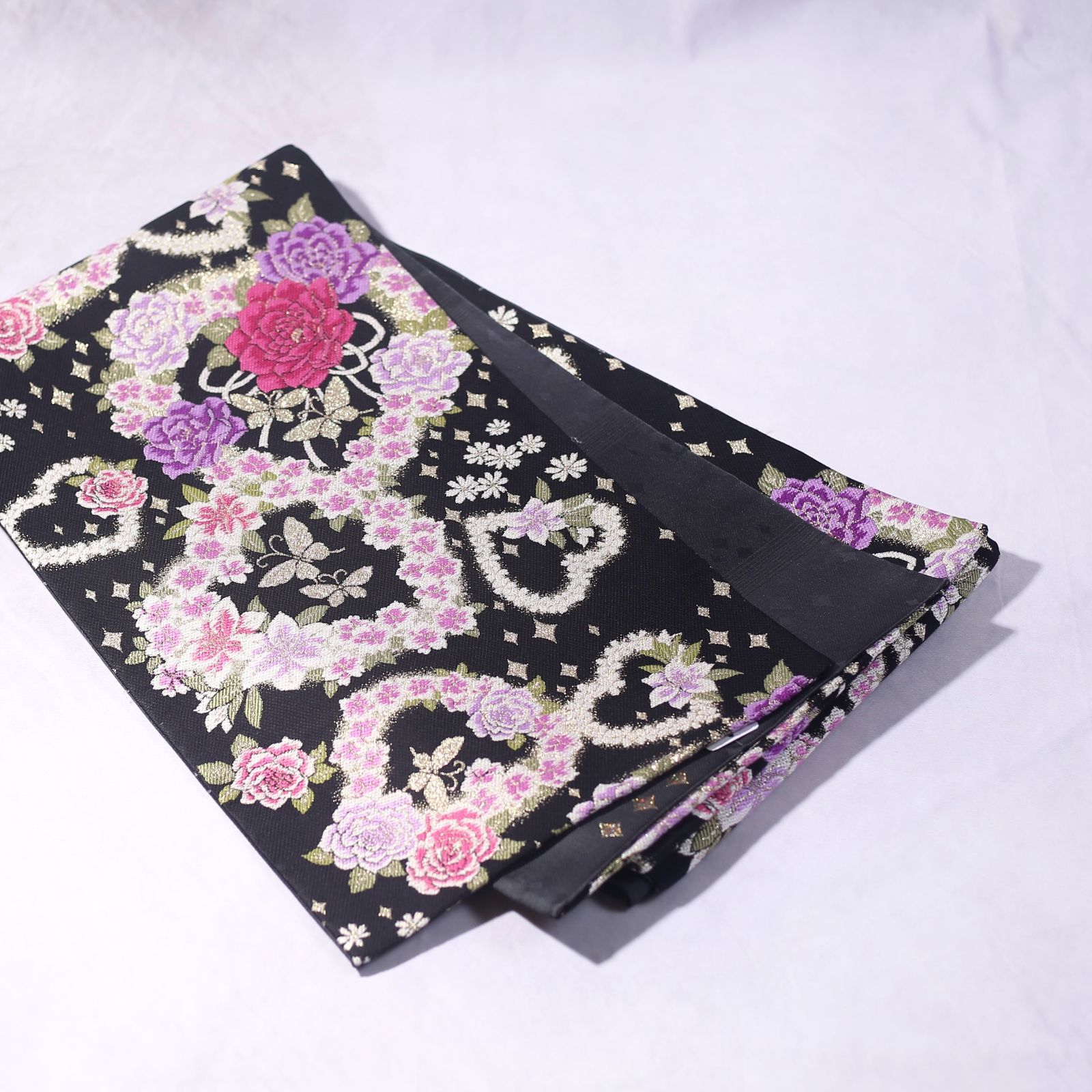 振袖フルセット 振袖セット 振袖 M～Lサイズ 中古 白×牡丹 美品 成人