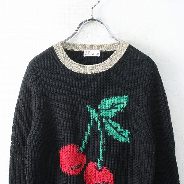 RED VALENTINO レッド ヴァレンティノ チェリー ニットプルオーバー