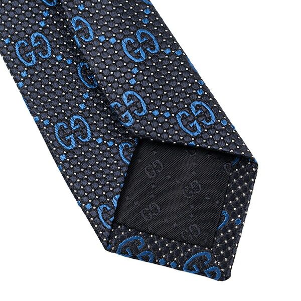 新品 グッチ GUCCI ネクタイ GGパターン ネイビー/ブルー - メルカリ