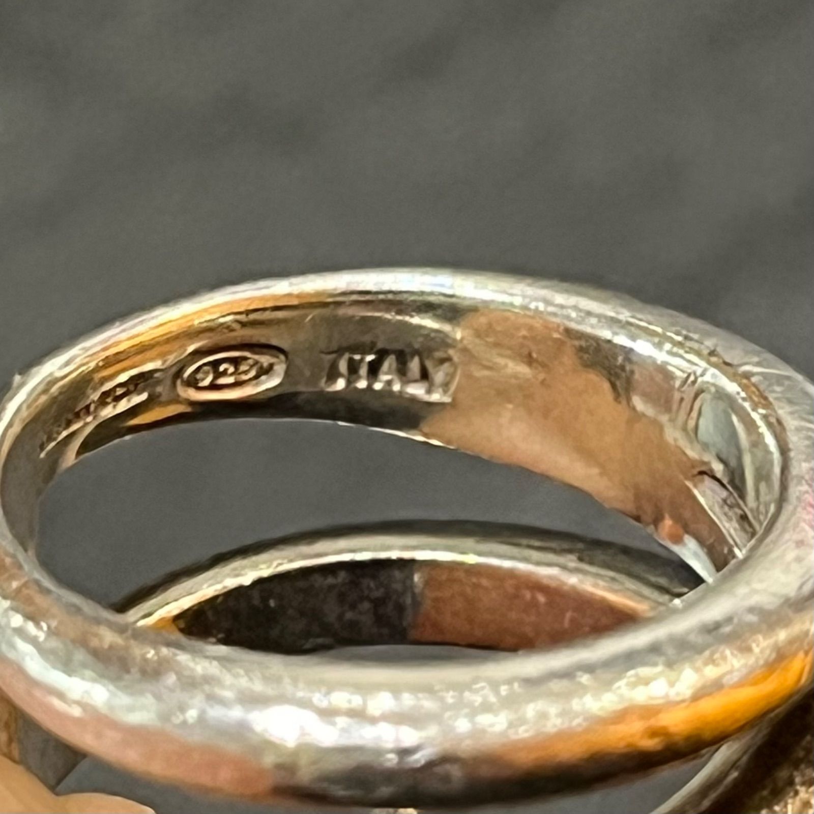 TIFFANY ダイアゴナルリング シルバー925 指輪 ティファニー 12号  