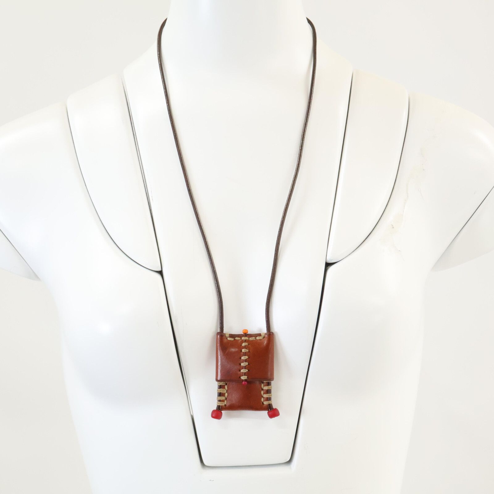 【美品】 HENRY CUIR レザー&ビーズ ブレスレット Henry Cuir / アンリークイール | レザー ビーズ装飾